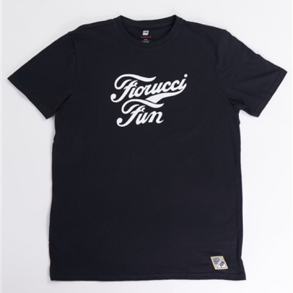 BLACK WHITE FIORUCCi FUN MEN’S GRAPHIC T-SHIRT - Picture 2 of 3